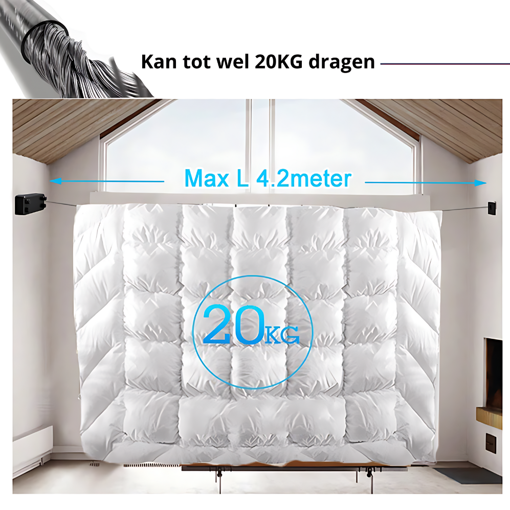 SaveSpace™ | Uitrekbare was drooglijn